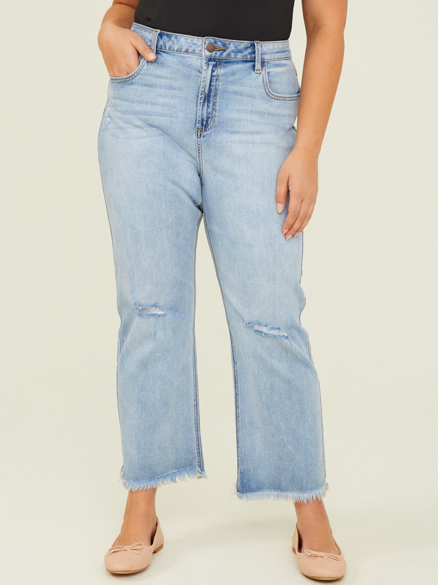 Kenna Slim Straight Jeans Detail 3 - ARULA