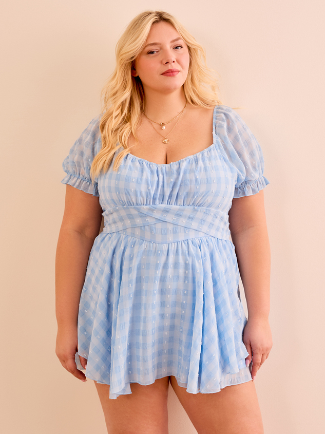 Adaline Puffsleeve Romper Detail 3 - ARULA