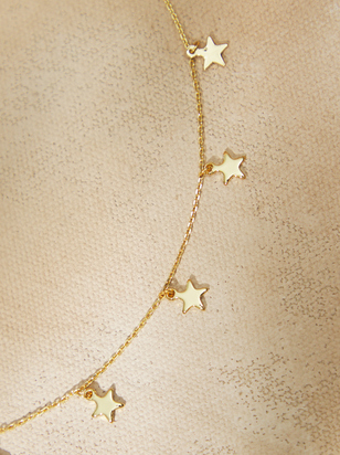 18K Gold Starlet Charm Necklace - ARULA