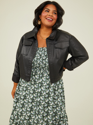 Presley Vegan Leather Jacket - ARULA