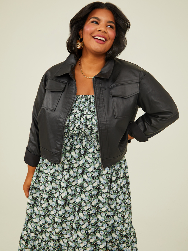 Presley Vegan Leather Jacket - ARULA