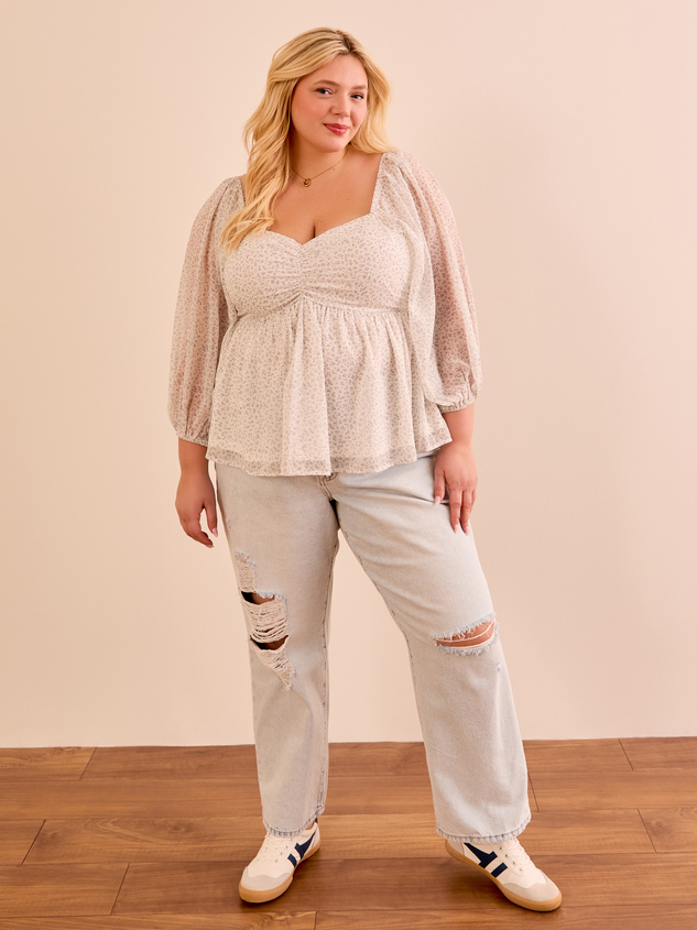 Brynnlee Peplum Top Detail 2 - ARULA