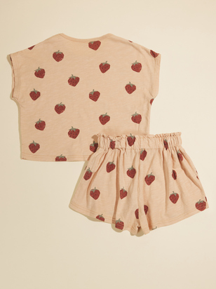 Strawberry Tee and Shorts Set by Rylee + Cru - ARULA