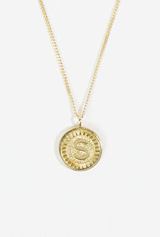 18k Gold Monogram Necklace - S - ARULA