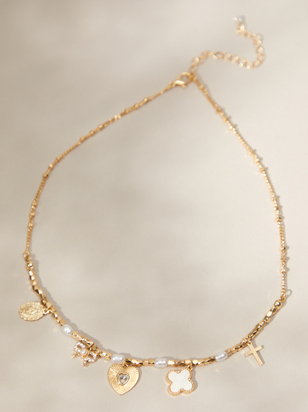 Charm Gold Necklace - ARULA