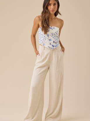 Giselle Floral Hanky Tube Top - ARULA