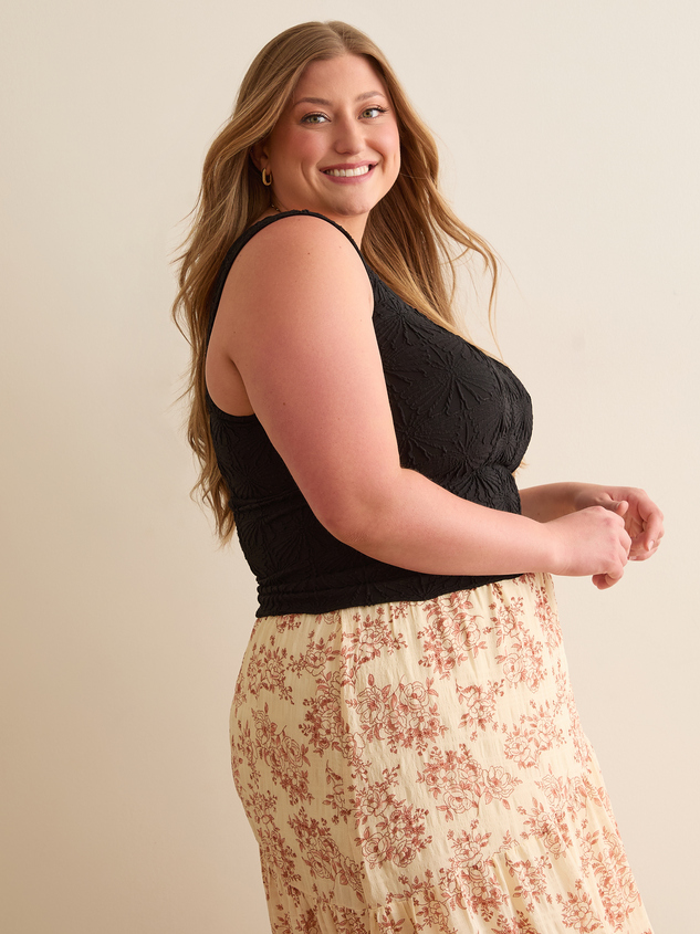 Blaire Seamless Floral Cami Detail 3 - ARULA