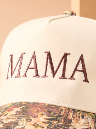 Mama Embroidered Camo Hat - ARULA