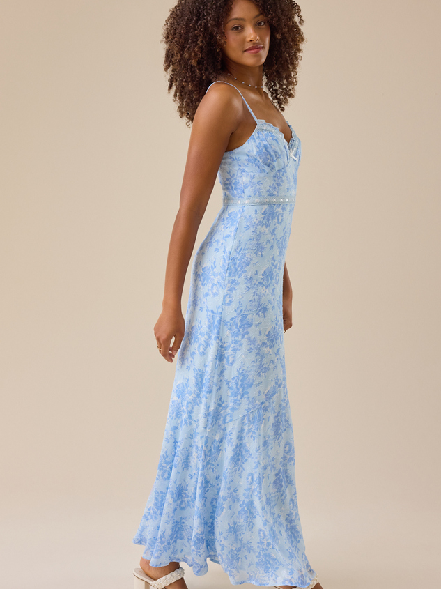 Syra Floral Maxi Dress Detail 3 - ARULA