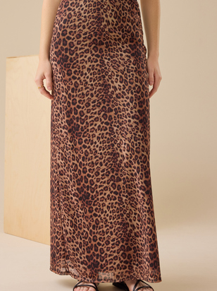 Francie Cheetah Maxi Skirt - ARULA