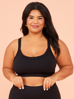 Seamless Cable Knit Bralette - ARULA