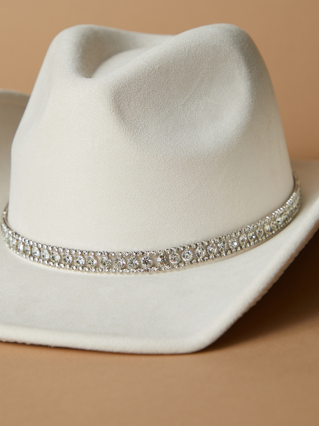 Ashleigh Rhinestone Cowboy Hat Detail 2 - ARULA