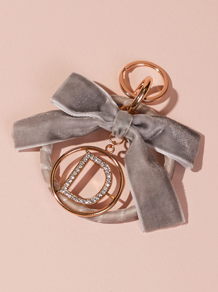 Velvet Monogram Keychain - D - ARULA