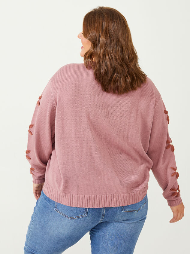 Kori Floral Sweater Detail 3 - ARULA