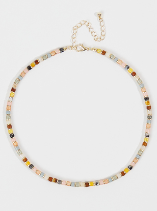 Colorful Beaded Choker Necklace - ARULA