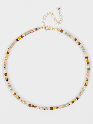 Colorful Beaded Choker Necklace - ARULA