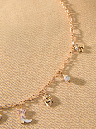 Coquette Cowgirl Charm Necklace - ARULA - 