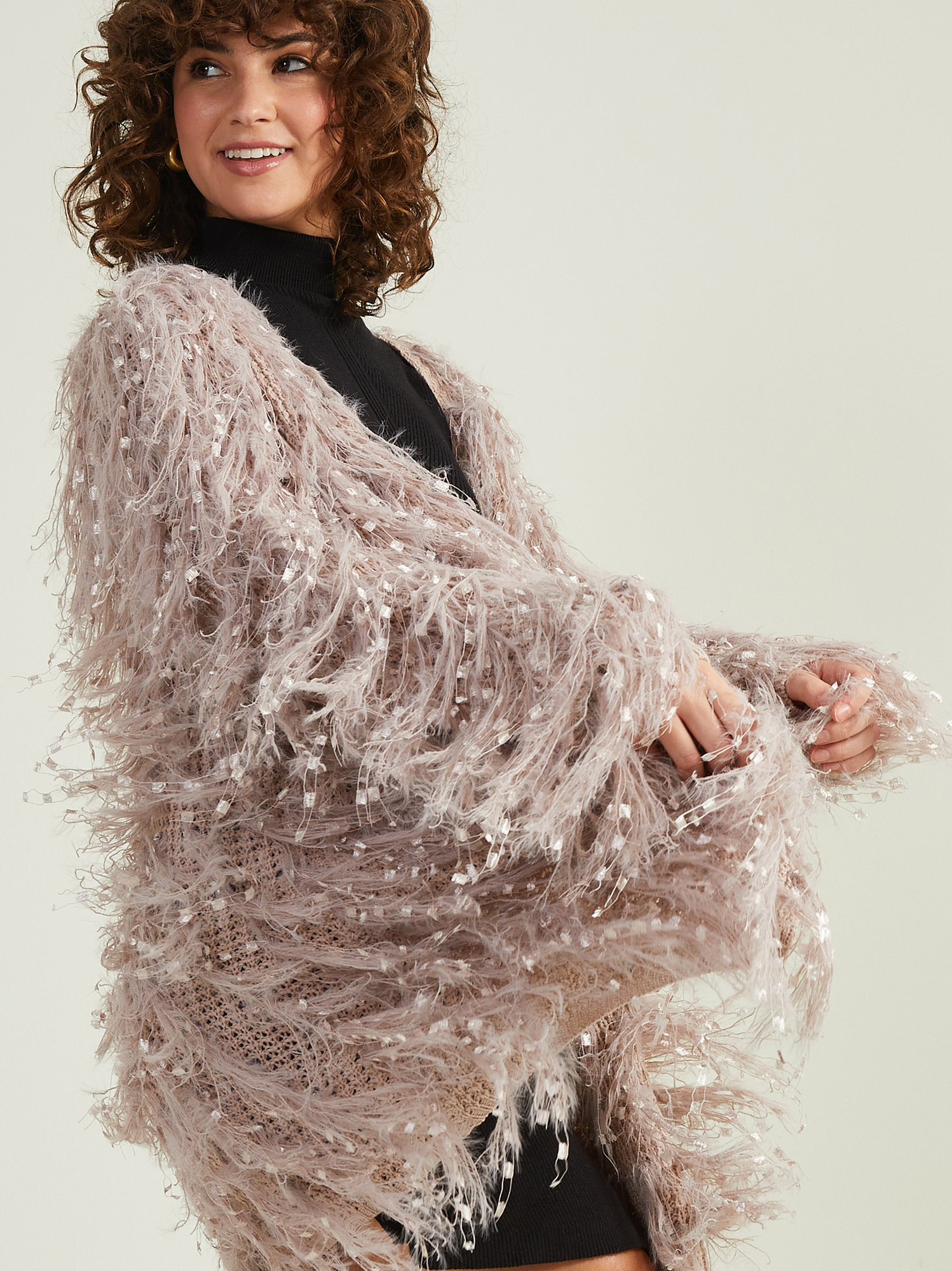 Emaline Shaggy Cardigan
