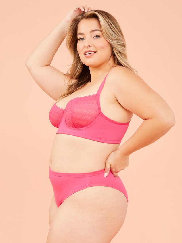 Cotton High Leg Undie Detail 2 - ARULA