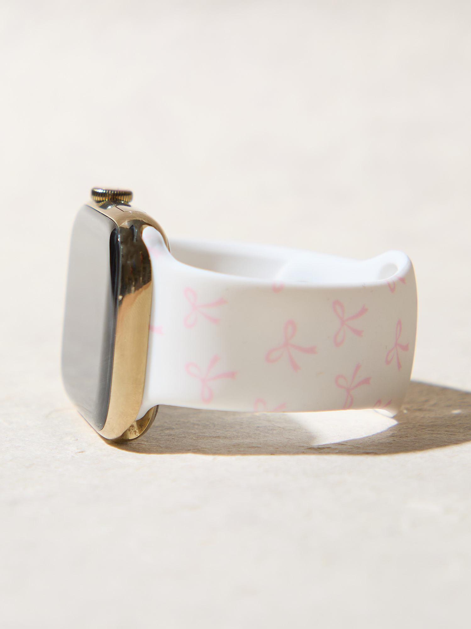 Bow Smart Watch Band in White Arula
