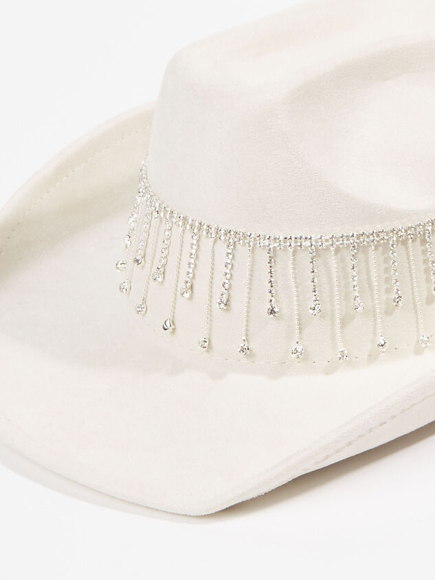 Crystal Fringe Cowgirl Hat Detail 2 - ARULA