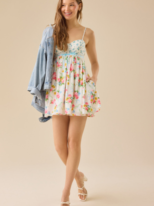 Laryna Floral Mini Dress - ARULA