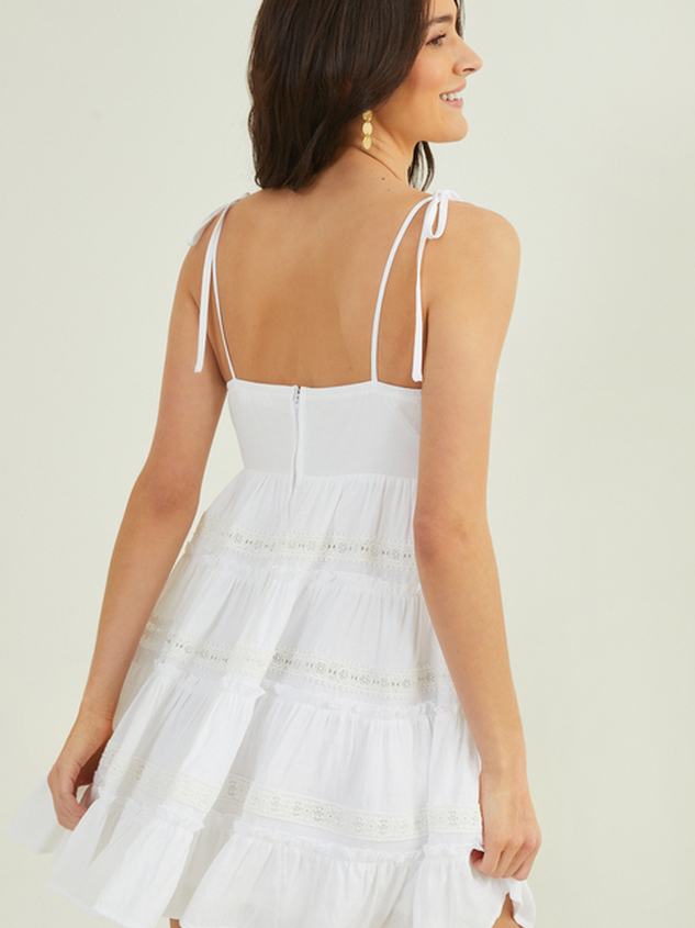 Lucy Tie Shoulder Dress Detail 3 - ARULA