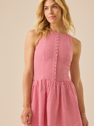 June Gingham Mini Dress - ARULA