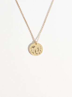 Wildflower Coin Necklace - ARULA
