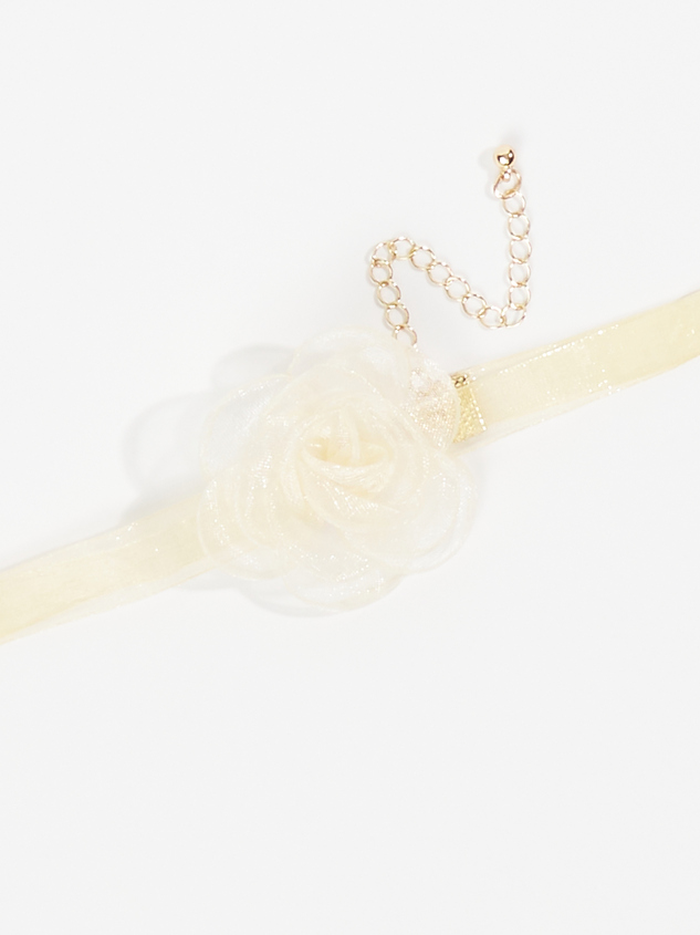 Floral Choker Necklace Detail 3 - ARULA