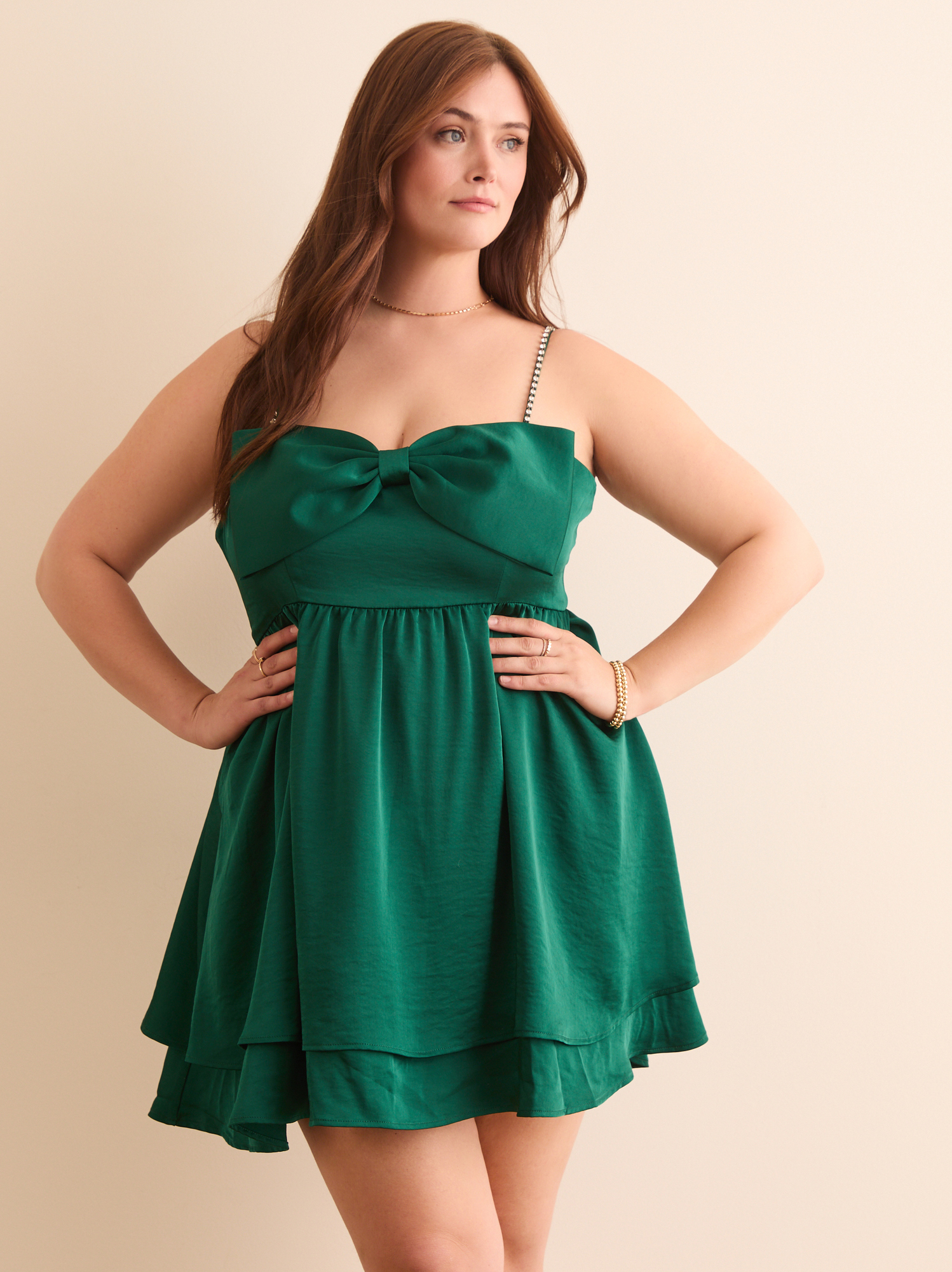 Eleanor Bow Mini Dress
