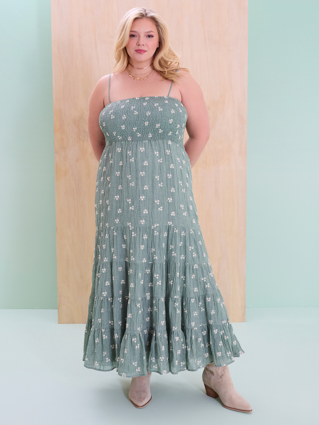 Baylor Embroidered Maxi Dress - ARULA