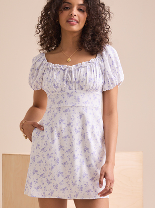 Clara Floral Mini Dress - ARULA - 