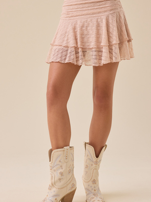 Lonny Mesh Mini Skirt - ARULA