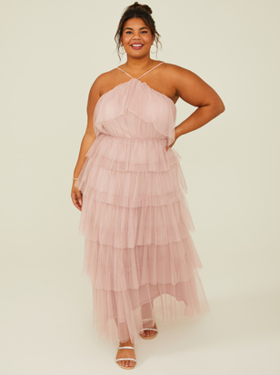 Roselyn Glitter Maxi Dress - ARULA