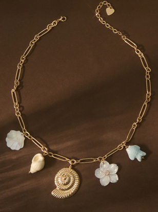 Shell Charm Necklace - ARULA