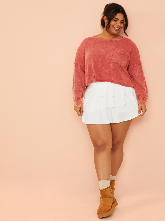 Soothe Waffle Knit Top Detail 2 - ARULA