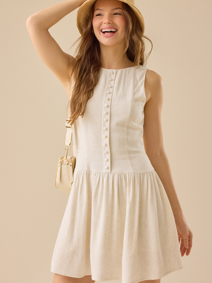 Layla Linen Mini Dress - ARULA - 