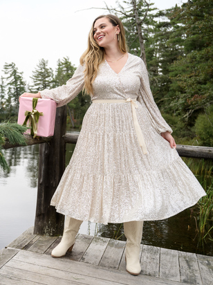 Reign Sequin Midi Dress - ARULA