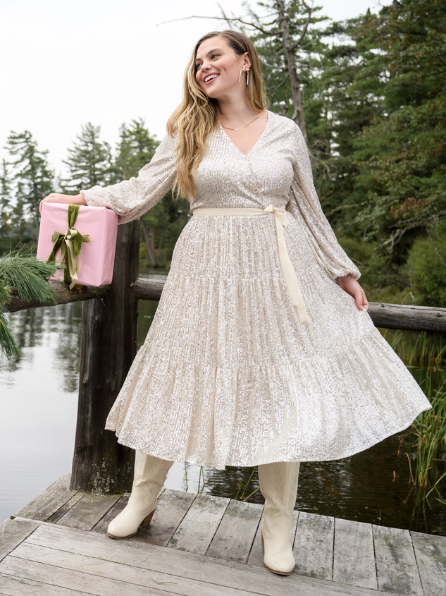 Reign Sequin Midi Dress - ARULA