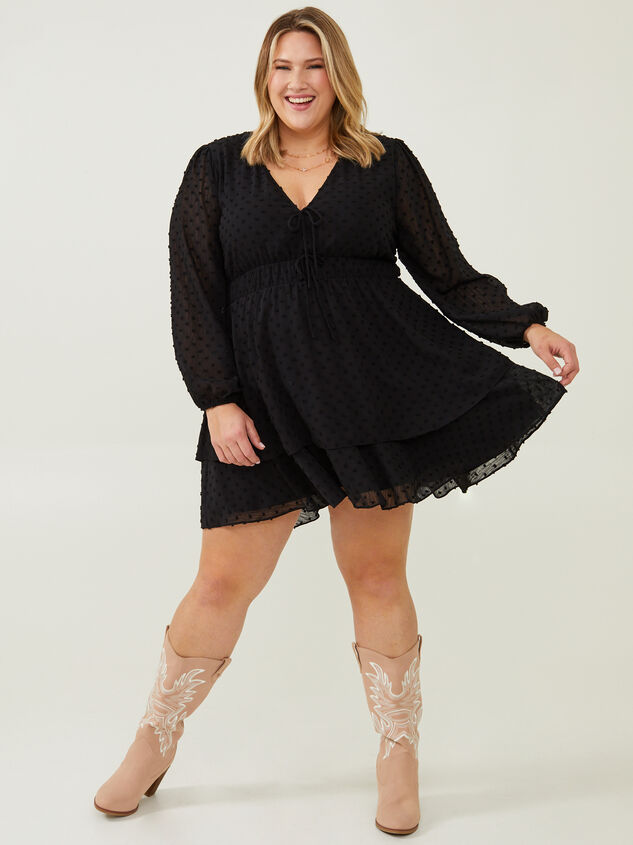 Adelyn Clipdot Dress Detail 1 - ARULA