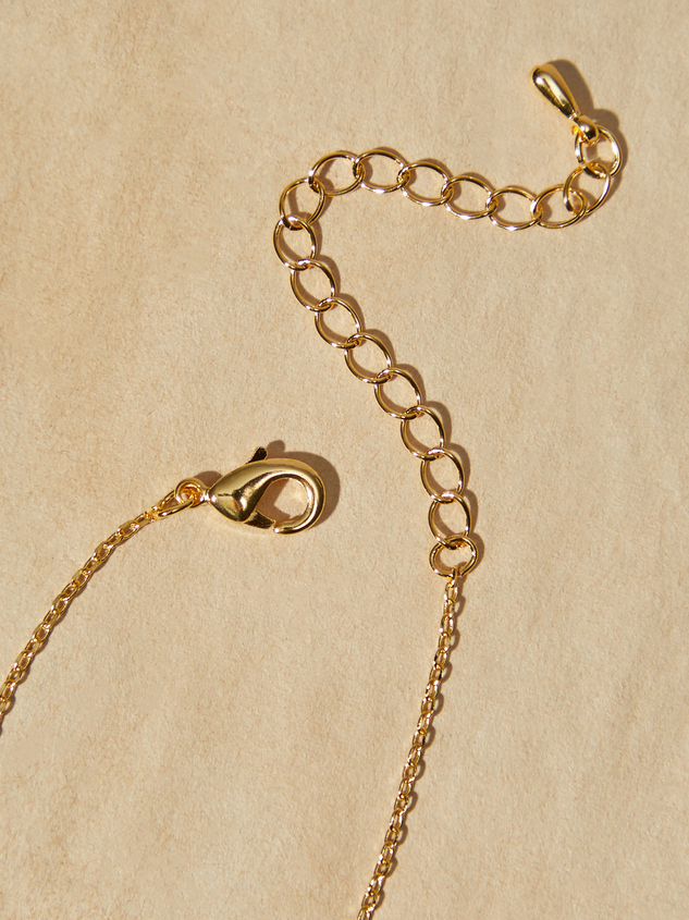18K Gold Bow Necklace Detail 2 - ARULA