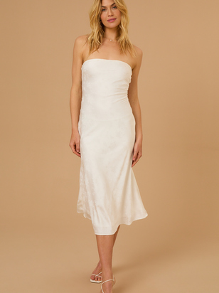 Piper Satin Midi Dress - ARULA