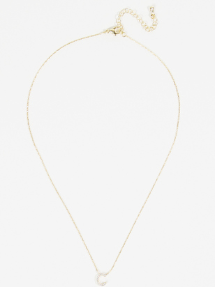 Dainty Monogram Necklace - C - ARULA