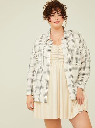 Skye Plaid Flannel Top - ARULA