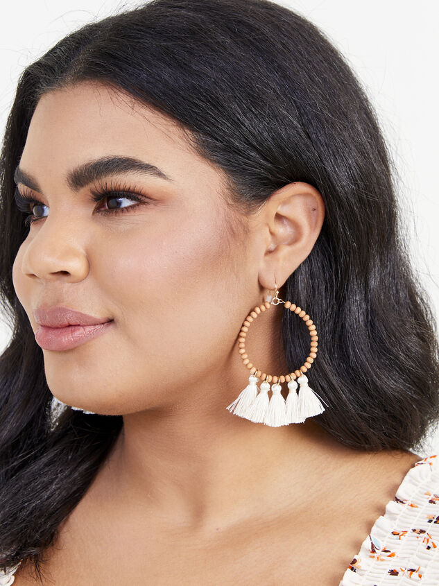Milo Tassel Earrings Detail 2 - ARULA