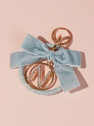 Velvet Monogram Keychain - N - ARULA