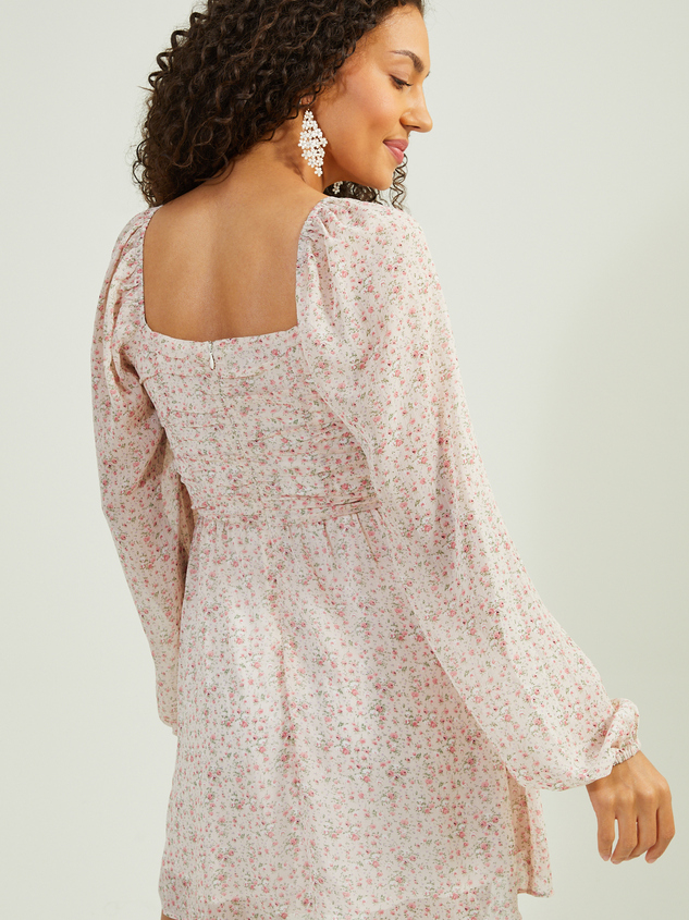 Amy Sheer Floral Dress Detail 4 - ARULA