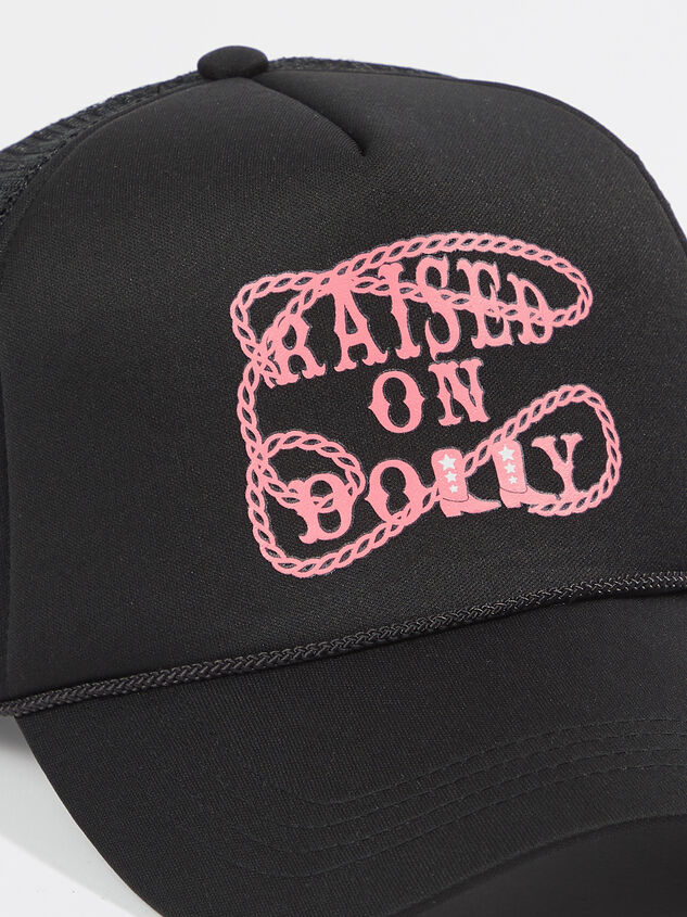 Raised On Dolly Trucker Hat Detail 2 - ARULA