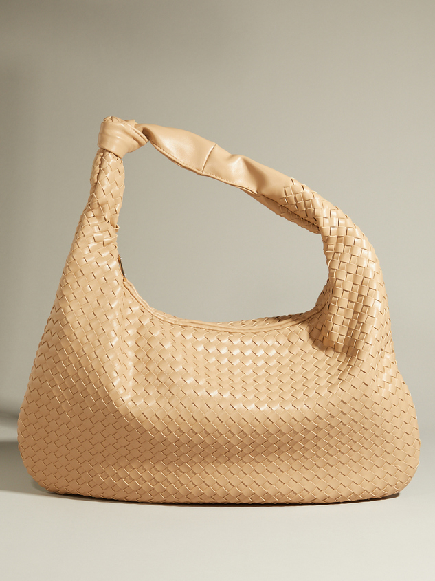 Oversized Knot Tote Purse Detail 2 - ARULA